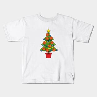 Basketball Christmas Tree Kids T-Shirt